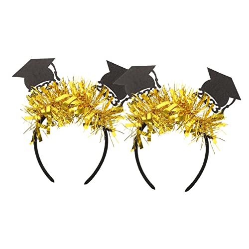 GARIOUANS 2 Stück Abschlussfeier Haarband mit Doktorhut Design Lustiges Accessoire für Graduierungsfeiern Leicht und Tragbar Party Dekoration für Hochwertiges Material GARIOUANS 2 Stück Abschlussfeier Haarband mit Doktorhut Design Lustiges Accessoire für Graduierungsfeiern Leicht und Tragbar Party Dekoration für Hochwertiges Material von GARIOUANS