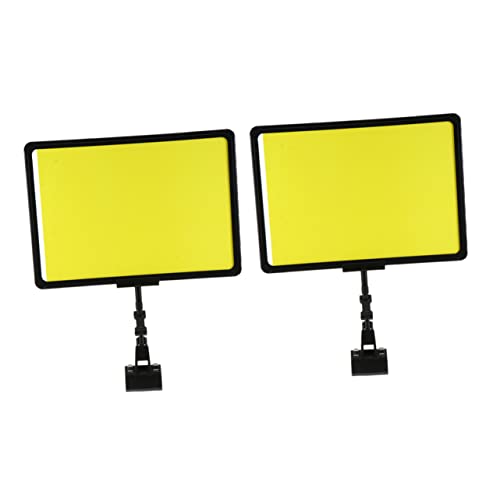 GARIOUANS 2 Stück Abwischbare Preisschilder mit Clips für Supermärkte und Geschäfte Leichtes Preisschild Halter für Optimale Produktpräsentation von GARIOUANS
