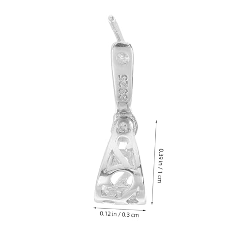 GARIOUANS 2 Stück Anhängerverschlüsse aus Reinem Silber Schmuckverbinder für Halsketten und Armbänder Langlebig und Leicht für DIY Schmuckherstellung und Perlenarmbänder von GARIOUANS