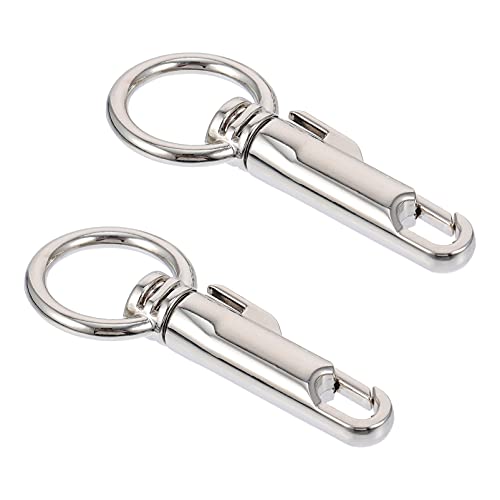 GARIOUANS 2 Stück Bag Snap Hooks Einfache Schlüsselring Verschlüsse für Taschen Koffer und DIY Projekte mit Drehbaren Clips für Flexibilität und Praktische Nutzung von GARIOUANS