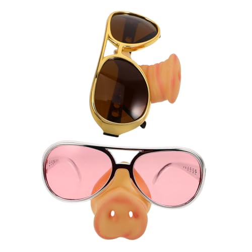 GARIOUANS 2 Stück Brille mit Schweinenase lustige partybrillen lustige schnapsgläser weingläser lustig Schweinebrille Tierbrille Halloween-Schweinschnauze Cosplay-Party-Brille lustige Brille GARIOUANS 2 Stück Brille mit Schweinenase lustige partybrillen lustige schnapsgläser weingläser lustig Schweinebrille Tierbrille Halloween-Schweinschnauze Cosplay-Party-Brille lustige Brille von GARIOUANS