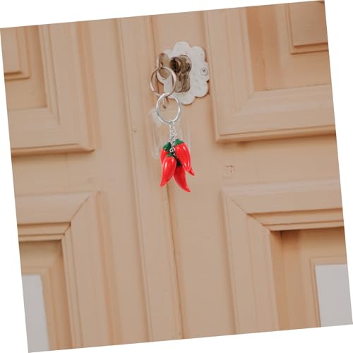 GARIOUANS 2 Stück Chili Schlüsselanhänger Realistisch Langlebiger Legierung Vielseitiger Taschenanhänger Dekoratives Partygeschenk Auffälliger Chili Beutel Anhänger für Schlüsselbund und GARIOUANS 2 Stück Chili Schlüsselanhänger Realistisch Langlebiger Legierung Vielseitiger Taschenanhänger Dekoratives Partygeschenk Auffälliger Chili Beutel Anhänger für Schlüsselbund und von GARIOUANS