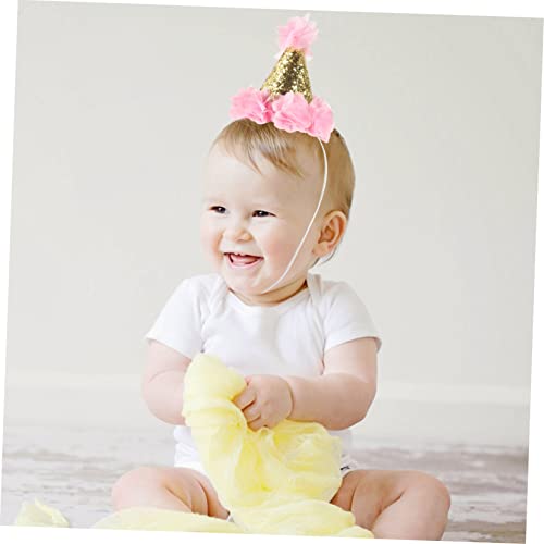 GARIOUANS 2 Stück Cone Partyhüte mit Glitzer Blumendesign Geburtstagsmützen für Mädchen Wiederverwendbar Bequem und Sicher für Kindergeburtstagsfeiern und GARIOUANS 2 Stück Cone Partyhüte mit Glitzer Blumendesign Geburtstagsmützen für Mädchen Wiederverwendbar Bequem und Sicher für Kindergeburtstagsfeiern und von GARIOUANS