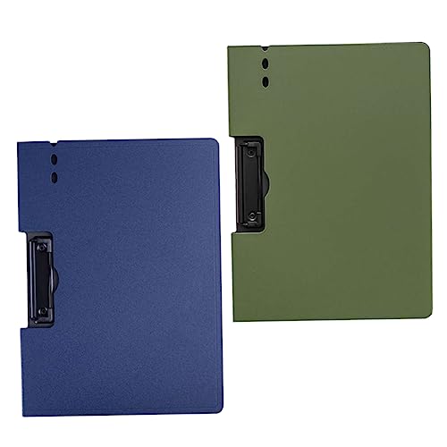 GARIOUANS 2 Stück Dokumentenmappe mit Clip Vielseitige Klemmbretter für Büro und Schule zur Aufbewahrung und Organisation von Unterlagen und Notizen Blau und Grün GARIOUANS 2 Stück Dokumentenmappe mit Clip Vielseitige Klemmbretter für Büro und Schule zur Aufbewahrung und Organisation von Unterlagen und Notizen Blau und Grün von GARIOUANS