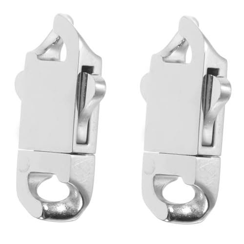 GARIOUANS 2 Stück Edelstahl Federverschluss für Kettenarmbänder Kompatibel Rostfrei Sicherer Schmuckverschluss mit Federschnappmechanismus für DIY Schmuckherstellung GARIOUANS 2 Stück Edelstahl Federverschluss für Kettenarmbänder Kompatibel Rostfrei Sicherer Schmuckverschluss mit Federschnappmechanismus für DIY Schmuckherstellung von GARIOUANS