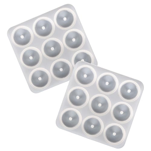 GARIOUANS 2 Stück Epoxidharz Silikonform DIY Schmuckanhänger Gießform für Halsketten Charm Anhänger Flexible Geruchsfreie Silikonmold für Bastler und Schmuckherstellung von GARIOUANS