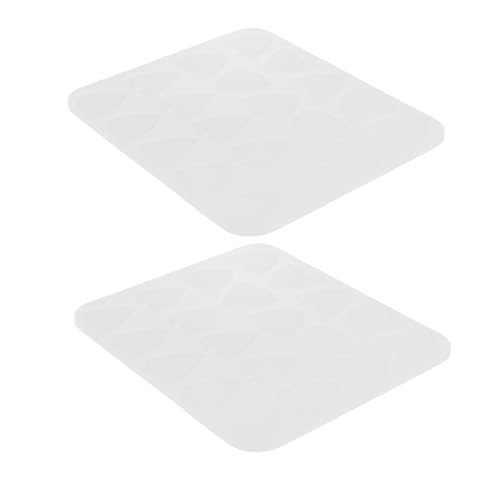GARIOUANS 2 Stück Gitarren-plektrum Silikonform für DIY Daumen-plektren Bass-picks Schlüsselanhänger Anhänger Harz-gießform Langlebig Vielseitig für Schmuck und Bastelprojekte von GARIOUANS