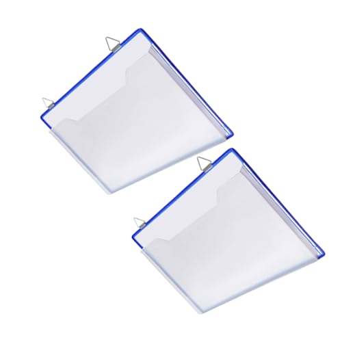 GARIOUANS 2 Stück Hängende Wandakte Transparent Verschleißfest Stabil Vielseitig für Büro Schule Zuhause Dokumentenaufbewahrung Post Rechnungen Praktische Wandhalterung für Geordnete Ablage von GARIOUANS
