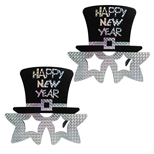 GARIOUANS 2 Stück Happy Year Partybrillen Lustige Dekorative Brille für Festlichkeiten Karneval und Fotoshootings Leicht und Jede Feierlichkeit GARIOUANS 2 Stück Happy Year Partybrillen Lustige Dekorative Brille für Festlichkeiten Karneval und Fotoshootings Leicht und Jede Feierlichkeit von GARIOUANS