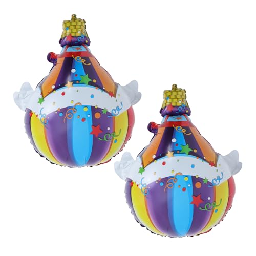 GARIOUANS 2 Stück Heißluftballon Alles Zum Geburtstag Folienballons Dekorationen Aus Folienballons Alles Zum Geburtstag Dekorationen Partydekorationen Aluminiumfolie von GARIOUANS