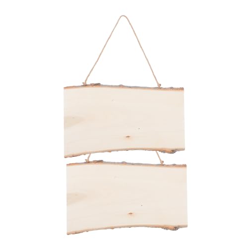 GARIOUANS 2 Stück Holz Hängeschild Diy Blanko Anzeigetafel für Kreative Wandgestaltung für Bastelarbeiten Dekoration Cafés Restaurants und Shops GARIOUANS 2 Stück Holz Hängeschild Diy Blanko Anzeigetafel für Kreative Wandgestaltung für Bastelarbeiten Dekoration Cafés Restaurants und Shops von GARIOUANS