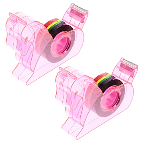 GARIOUANS 2 Stück Klebebandspender Tischzubehör für Büro und Schule Multifunktionale Tape Cutter mit Süßem Einhorn Design Praktische Lösung für Klebeband für Zuhause und Büro von GARIOUANS
