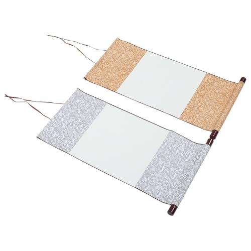 GARIOUANS 2 Stück Leere Chinesische Kalligraphie Schriftrolle mit Wasserabsorbierendem Xuan papier Klare Struktur Strapazierfähig für Tuschmalerei und Wanddekoration zu Hause und Büro GARIOUANS 2 Stück Leere Chinesische Kalligraphie Schriftrolle mit Wasserabsorbierendem Xuan papier Klare Struktur Strapazierfähig für Tuschmalerei und Wanddekoration zu Hause und Büro von GARIOUANS