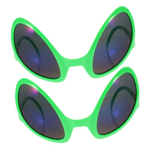 GARIOUANS 2 Stück Lustige Außerirdische Sonnenbrillen aus bruchsicherem PC-Material bunte Rahmen auffällige Partybrillen für Erwachsene für Cosplay Themen Halloweenpartys GARIOUANS 2 Stück Lustige Außerirdische Sonnenbrillen aus bruchsicherem PC-Material bunte Rahmen auffällige Partybrillen für Erwachsene für Cosplay Themen Halloweenpartys von GARIOUANS