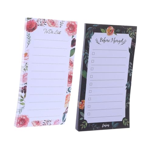 GARIOUANS 2 Stück Magnetische Notizblöcke mit Je für Kühlschrank und Whiteboard To Do Listen und Memo Pads für Büro Schule Haushalt Schwarze und Bunte Designs GARIOUANS 2 Stück Magnetische Notizblöcke mit Je für Kühlschrank und Whiteboard To Do Listen und Memo Pads für Büro Schule Haushalt Schwarze und Bunte Designs von GARIOUANS