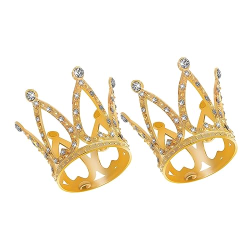 GARIOUANS 2 Stück Mini -kronendekorationen Winzige Krone Blau Kuchen -topper Hochzeit Cupcake-kronen Geburtstagsdekorationen Tiara-cupcake-dekoration Krone Cupcake Topper Legierung Golden GARIOUANS 2 Stück Mini -kronendekorationen Winzige Krone Blau Kuchen -topper Hochzeit Cupcake-kronen Geburtstagsdekorationen Tiara-cupcake-dekoration Krone Cupcake Topper Legierung Golden von GARIOUANS