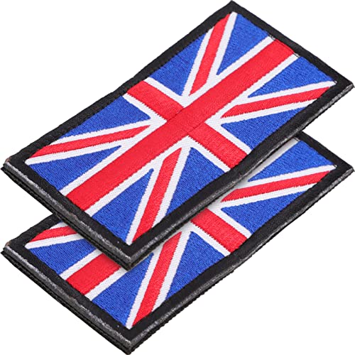 GARIOUANS 2 Stück Nationalflagge Aufnäher Klettpatch für Kleidung Rucksack Tasche Vielseitige Dekoration und Reparatur für Textilien Leicht zu Verwenden von GARIOUANS
