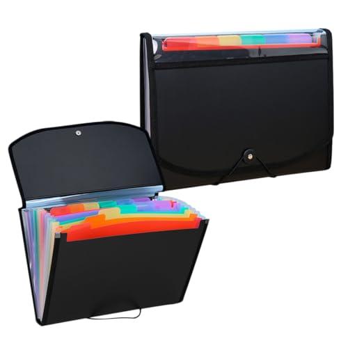GARIOUANS 2 Stück PVC Aktenordner Handliche Fächermappe für Dokumente Farbig Langlebig für Büro und Unterwegs GARIOUANS 2 Stück PVC Aktenordner Handliche Fächermappe für Dokumente Farbig Langlebig für Büro und Unterwegs von GARIOUANS
