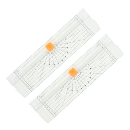 GARIOUANS 2 Stück Papierschneider mit Klappbarem Lineal Präziser Mini Paper Trimmer für Scrapbooking Basteln Fotos und Etiketten Leichter Mobiler Schneidehelfer für Schule und Büro Weiß GARIOUANS 2 Stück Papierschneider mit Klappbarem Lineal Präziser Mini Paper Trimmer für Scrapbooking Basteln Fotos und Etiketten Leichter Mobiler Schneidehelfer für Schule und Büro Weiß von GARIOUANS