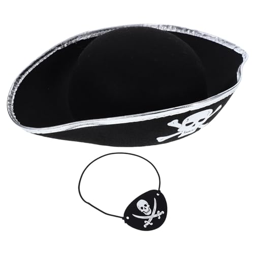 GARIOUANS 2 Stück Piratenkostüm Zubehör Teiliges Set mit Verstellbarem Piratenhut und Sicherer Augenklappe für Halloween Karneval Mottopartys und Cosplay Verkleidungen GARIOUANS 2 Stück Piratenkostüm Zubehör Teiliges Set mit Verstellbarem Piratenhut und Sicherer Augenklappe für Halloween Karneval Mottopartys und Cosplay Verkleidungen von GARIOUANS