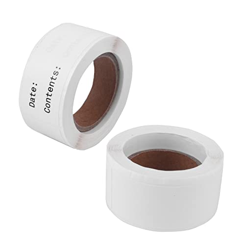 GARIOUANS 2 Stück Praktische Pack Beschriftbare Klebeetiketten für Lebensmittel Selbstklebende Weiße Aufkleber für Gläser Dosen und Behälter Etiketten pro Rolle GARIOUANS 2 Stück Praktische Pack Beschriftbare Klebeetiketten für Lebensmittel Selbstklebende Weiße Aufkleber für Gläser Dosen und Behälter Etiketten pro Rolle von GARIOUANS