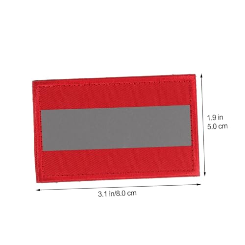 GARIOUANS 2 Stück Reflektierender Sicherheitsaufnäher Selbstklebend Armband Patch für Rucksack Kleidung Reparatur Nachtsport Camping Wandern von GARIOUANS