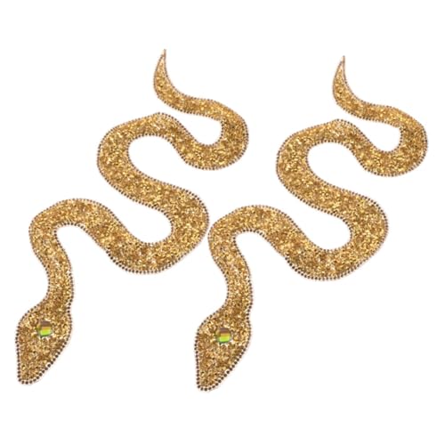 GARIOUANS 2 Stück Schlangenförmige Glitzernde Bügelapplikationen mit Strasssteinen Teiliges DIY für Kleidung Schuhe Hüte und Taschen Langlebige Kunststoff und Stoffmaterialien Dekoration zum GARIOUANS 2 Stück Schlangenförmige Glitzernde Bügelapplikationen mit Strasssteinen Teiliges DIY für Kleidung Schuhe Hüte und Taschen Langlebige Kunststoff und Stoffmaterialien Dekoration zum von GARIOUANS