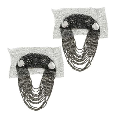GARIOUANS 2 Stück Schulterklappen Mit Quaste Schulterschmuck Schulterpolster Für Anzüge Schulterdekorationen Kette Quaste von GARIOUANS