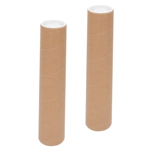 GARIOUANS 2 Stück Schwere Versandrolle mit Deckel X Robuste Papprohre für Dokumenten Kunsttransport Sicherer Schutz für Poster Zeichnungen Plakate von GARIOUANS