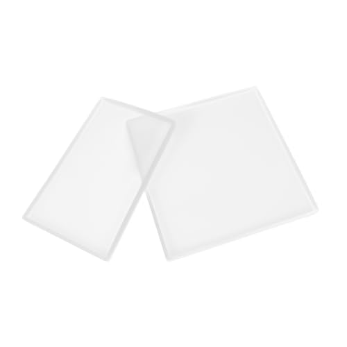 GARIOUANS 2 Stück Silikonform Tablett Teilig Reusable Epoxidharz Gießform für Diy Untersetzer und Dekoration Langlebig Vielseitig für Kunstharz Einfach zu Verwenden von GARIOUANS