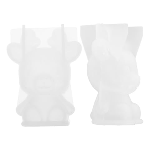 GARIOUANS 2 Stück Silikonform für Rentier Epoxidharz Gussform für Diy Tierdekoration Kleine Silikonform für Heimdekoration Langlebig und Vielseitig Einsetzbar von GARIOUANS