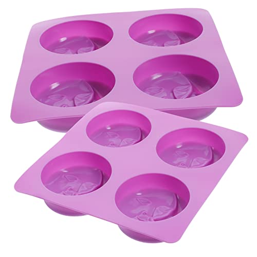 GARIOUANS 2 Stück Silikonform für Seifenherstellung und Kuchenbacken Lebensmittelecht Hitzebeständig Fach Runde DIY Form für Kerzen Pudding Fondant Vielseitig für Backofen und Gefrierfach GARIOUANS 2 Stück Silikonform für Seifenherstellung und Kuchenbacken Lebensmittelecht Hitzebeständig Fach Runde DIY Form für Kerzen Pudding Fondant Vielseitig für Backofen und Gefrierfach von GARIOUANS