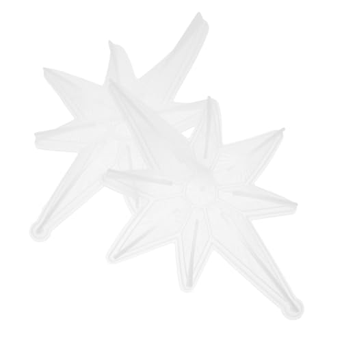 GARIOUANS 2 Stück Silikonformen Achtkant Stern Epoxidharz Gießform für DIY Weihnachtsanhänger Hängedeko Kompatibel mit Harz Polymer Plaster Kreative Weihnachtsdeko Bastelset von GARIOUANS