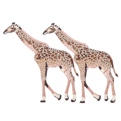 GARIOUANS 2 Stück Stickbare Giraffen Stoff Patches zum Aufbügeln und Nähen Cartoon Applikationen für Kleidung Shirts Kissen DIY Dekoration Langlebige Klebefolie Vielseitig Einsetzbar für GARIOUANS 2 Stück Stickbare Giraffen Stoff Patches zum Aufbügeln und Nähen Cartoon Applikationen für Kleidung Shirts Kissen DIY Dekoration Langlebige Klebefolie Vielseitig Einsetzbar für von GARIOUANS