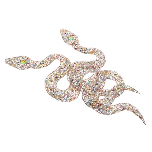 GARIOUANS 2 Stück Strass Schlangen Aufnäher zum Aufbügeln Glitzernde DIY Applikationen für Kleidung Schuhe Taschen Hüte Dekorative Patches für Mode und Upcycling GARIOUANS 2 Stück Strass Schlangen Aufnäher zum Aufbügeln Glitzernde DIY Applikationen für Kleidung Schuhe Taschen Hüte Dekorative Patches für Mode und Upcycling von GARIOUANS