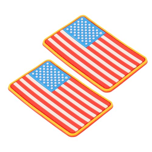 GARIOUANS 2 Stück Teiliges American Flag PVC DIY Klett patch Langlebiger Sternenbanner Aufnäher mit Gelbem Rand Hautfreundlich zum Reparieren und Dekorieren von Kleidung Rucksäcken Jeans GARIOUANS 2 Stück Teiliges American Flag PVC DIY Klett patch Langlebiger Sternenbanner Aufnäher mit Gelbem Rand Hautfreundlich zum Reparieren und Dekorieren von Kleidung Rucksäcken Jeans von GARIOUANS