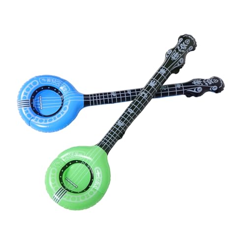 GARIOUANS 2 Stück Teiliges Aufblasbares Musikinstrument Banjo Horn PVC Kinderfreundlich Sicher und Langlebig Fördert Musikalische Fähigkeiten für Musikalische Themenpartys und von GARIOUANS