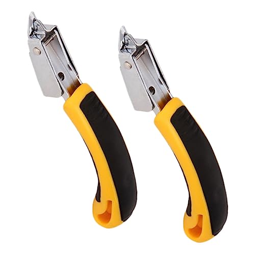 GARIOUANS 2 Stück Teiliges Handlicher Kunststoffgriff Nagelentferner Büro Schulbedarf Multifunktionaler Heftklammerentferner Schnell Stapelnagel Clip für Wartung Holzarbeiten und GARIOUANS 2 Stück Teiliges Handlicher Kunststoffgriff Nagelentferner Büro Schulbedarf Multifunktionaler Heftklammerentferner Schnell Stapelnagel Clip für Wartung Holzarbeiten und von GARIOUANS
