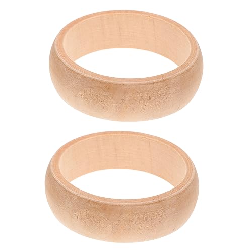 GARIOUANS 2 Stück Teiliges Holzarmband zum Bemalen und Basteln Glatte Oberfläche DIY Schmuckherstellung Geschenkidee für Mädchen Individuell Gestaltbare Holzringe für Armbänder GARIOUANS 2 Stück Teiliges Holzarmband zum Bemalen und Basteln Glatte Oberfläche DIY Schmuckherstellung Geschenkidee für Mädchen Individuell Gestaltbare Holzringe für Armbänder von GARIOUANS