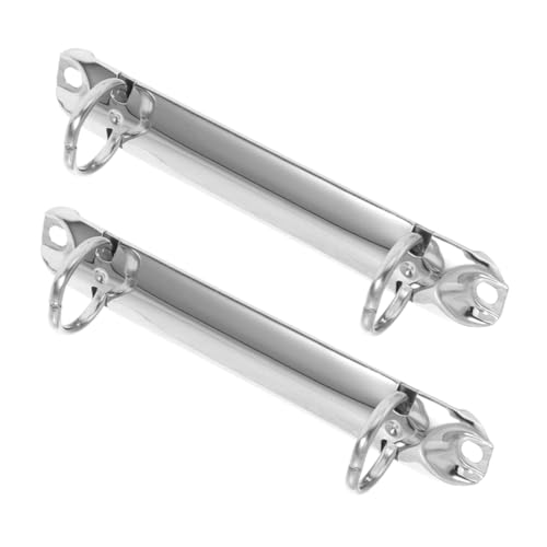 GARIOUANS 2 Stück Teiliges Metall Ring Binder Clamp Robuste Stahl-ordnerklammer für DIY Notizbuch Mechanismus Kleine Binder Ringe für Büro Schule und Zuhause Sicherer Dokumentenverschluss von GARIOUANS