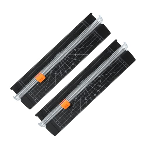 GARIOUANS 2 Stück Teiliges Papierschneide Faltbarer Mini Papierschneider mit Präziser Klinge Tragbar und Leicht für Scrapbooking Basteln Foto und Kartonzuschnitt Schwarz GARIOUANS 2 Stück Teiliges Papierschneide Faltbarer Mini Papierschneider mit Präziser Klinge Tragbar und Leicht für Scrapbooking Basteln Foto und Kartonzuschnitt Schwarz von GARIOUANS