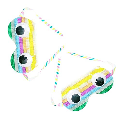 GARIOUANS 2 Stück Teiliges Pinata Party Kostüm Bunte Augenmasken für Geburtstagsfeier Fotorequisiten Jungen Mädchen GARIOUANS 2 Stück Teiliges Pinata Party Kostüm Bunte Augenmasken für Geburtstagsfeier Fotorequisiten Jungen Mädchen von GARIOUANS