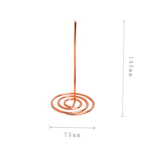 GARIOUANS 2 Stück Teiliges Plugins Rosegold Metall Menübeschwörungs Gabel Rechnungshalter Zettelspießer mit Rundem Sockel für Büro Restaurant Küche Hotel GARIOUANS 2 Stück Teiliges Plugins Rosegold Metall Menübeschwörungs Gabel Rechnungshalter Zettelspießer mit Rundem Sockel für Büro Restaurant Küche Hotel von GARIOUANS
