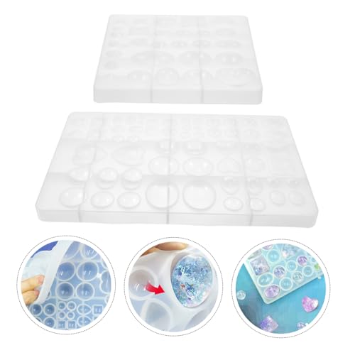 GARIOUANS 2 Stück Teiliges Silikon Cabochon Formen für Schmuckherstellung Langlebige Glatte Gießformen für DIY Anhänger Einfach zu Reinigen Wiederverwendbar für Epoxidharz und GARIOUANS 2 Stück Teiliges Silikon Cabochon Formen für Schmuckherstellung Langlebige Glatte Gießformen für DIY Anhänger Einfach zu Reinigen Wiederverwendbar für Epoxidharz und von GARIOUANS