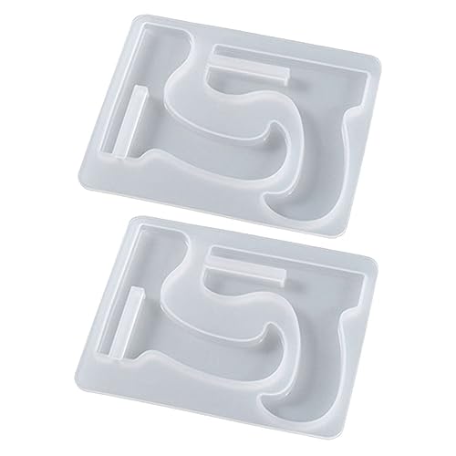 GARIOUANS 2 Stück Teiliges Silikonform für Handyhalter DIY Epoxidharz Gießform für Kreative Bastelprojekte Langlebige Silikonformen für Handyteller und Ständer von GARIOUANS