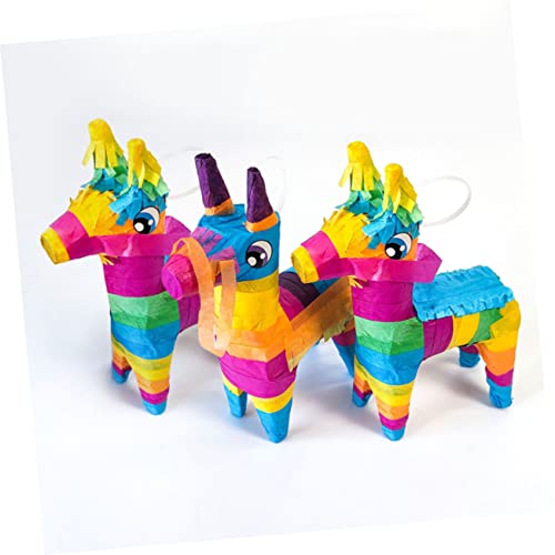 GARIOUANS 2 Stück Traditionelle Mexikanische Donkey Pinata aus Papier Bunte Partydeko für Cinco De Mayo Geburtstag und Fiesta zum Befüllen mit Süßigkeiten Kreative für Festlichkeiten von GARIOUANS