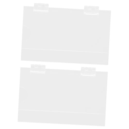 GARIOUANS 2 Stück Transparente Preisschildhalter Regal Etikettenhalter Stabil für Supermarkt Werbung Obst Gemüse Verkaufsdisplay GARIOUANS 2 Stück Transparente Preisschildhalter Regal Etikettenhalter Stabil für Supermarkt Werbung Obst Gemüse Verkaufsdisplay von GARIOUANS