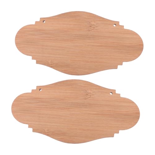 GARIOUANS 2 Stück Unbehandelte Holzschilder Blanko Dekorative Holztafeln zum Bemalen und Basteln Natürliche Vintage Holzplatten zum Aufhängen für DIY Ladendeko Garten Hochzeit Büro und GARIOUANS 2 Stück Unbehandelte Holzschilder Blanko Dekorative Holztafeln zum Bemalen und Basteln Natürliche Vintage Holzplatten zum Aufhängen für DIY Ladendeko Garten Hochzeit Büro und von GARIOUANS