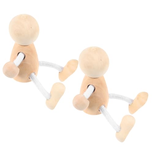 GARIOUANS 2 Stück Unbemalte Holzfiguren Stabile DIY Wooden Peg Dolls zum Bemalen Robuste Holzspielzeug Puppen für Gestalten Handgefertigte Holzpuppen für Kreative Malprojekte GARIOUANS 2 Stück Unbemalte Holzfiguren Stabile DIY Wooden Peg Dolls zum Bemalen Robuste Holzspielzeug Puppen für Gestalten Handgefertigte Holzpuppen für Kreative Malprojekte von GARIOUANS