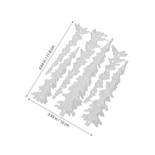 GARIOUANS 2 Stück Weihnachtsbaum Stanzformen aus Robustem Karbonstahl Langlebige DIY Schneidvorlagen für Papier Stoff Metall für Scrapbooking Kartenherstellung und Weihnachtsdeko von GARIOUANS